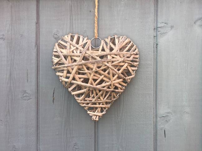 The wicker hearts are believed to indicate swingers. Credit: D A Bones