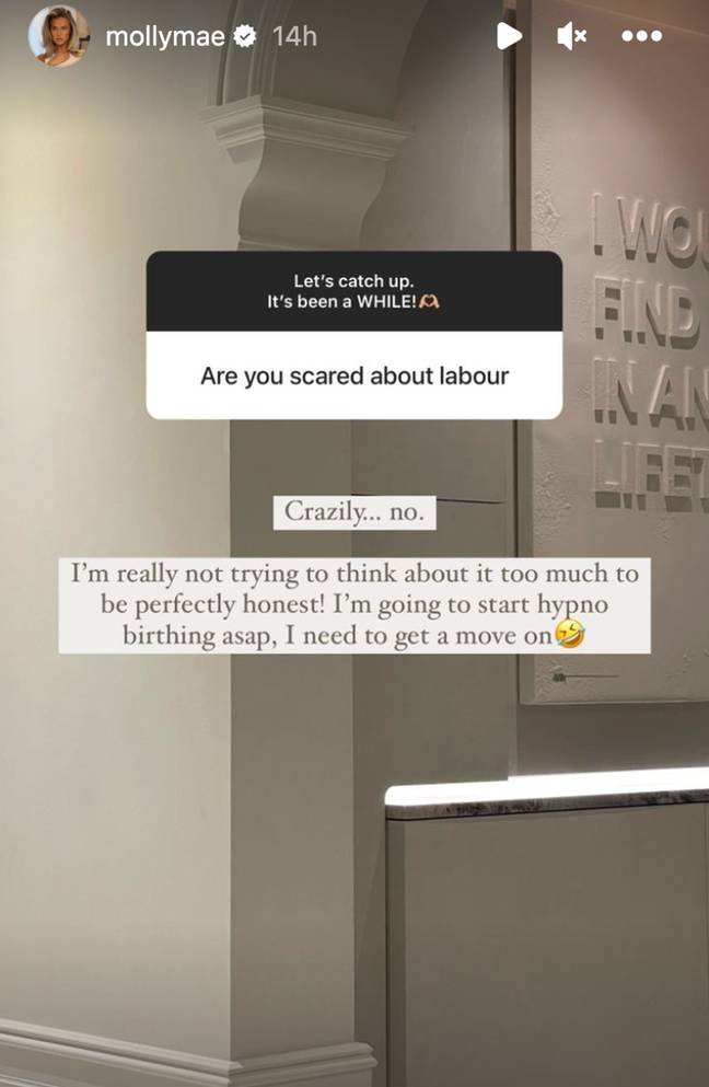The Love Island contestant answered questions about her pregnancy. Credit: @mollymae/Instagram.