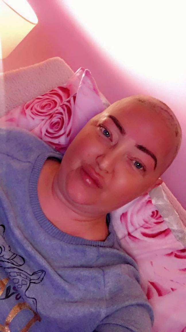 She was first diagnosed with triple negative breast cancer in October of 2019 and received treatment within weeks of being told the news. Credit: MEN MEDIA