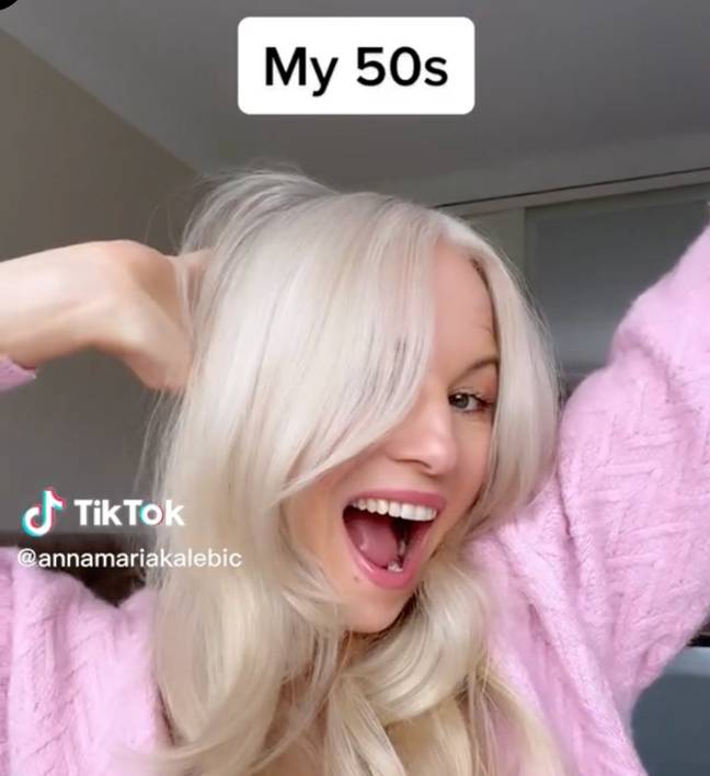 The content creator feels better than ever now she's in her fifties. Credit: @annamariakalebic/ TikTok