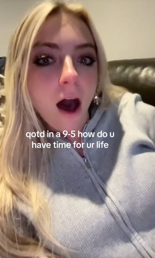 Brielle uploaded the video after starting her new marketing job in New Jersey earlier this month. Credit: TikTok/@brielleybelly123 