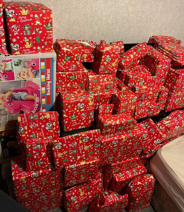 Sarah spent over £1,000 on presents for Alaya. Credit: Caters
