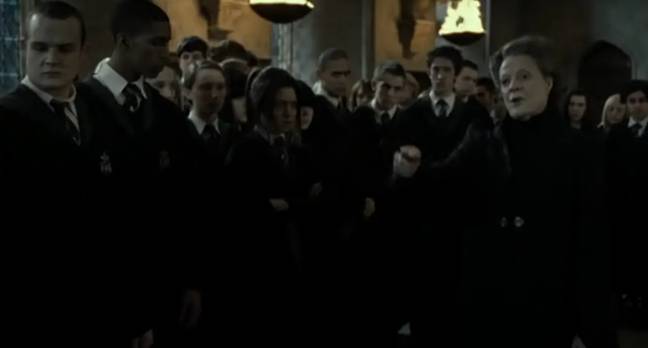 In the final film we see Goyle and Blaise among the Slytherin students locked in the dungeons. Credit: Warner Bros