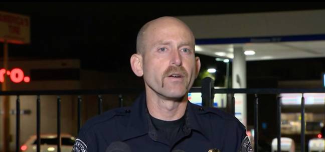 Sergeant Ryan O'Neil confirmed that the baby had been taken to hospital. Credit: CBS Los Angeles
