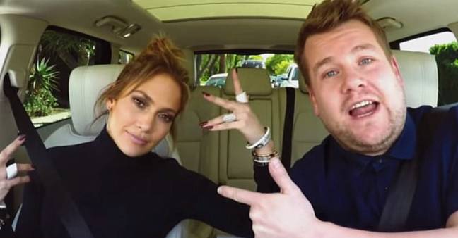 Jennifer Lopez appeared on James Corden's Carpool Karaoke segment back in 2016. Credit: CBS