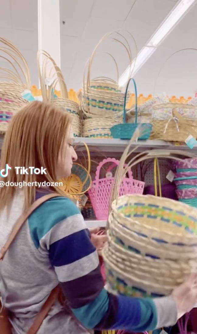 Alicia Dougherty went all out for her 12 kids this Easter. Credit: TikTok/@doughertydozen