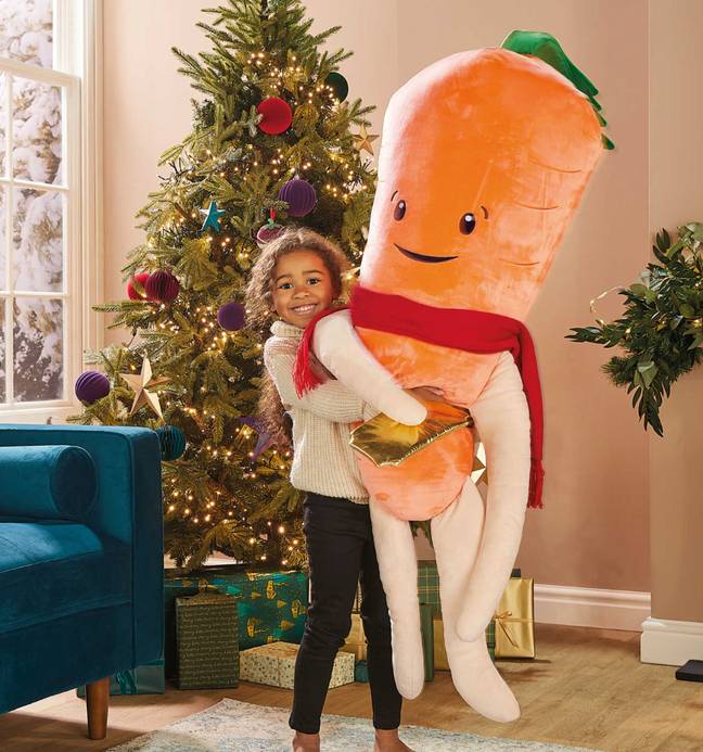 Jumbo Kevin the Carrot soft toys are retailing for £19.99. Credit: Aldi