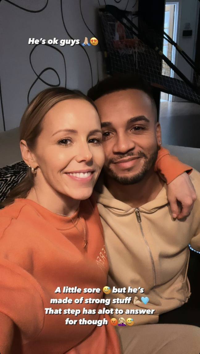 Aston's wife, Sarah gave fans an update on Instagram. Credit: Instagram/ @sarahloumerrygold