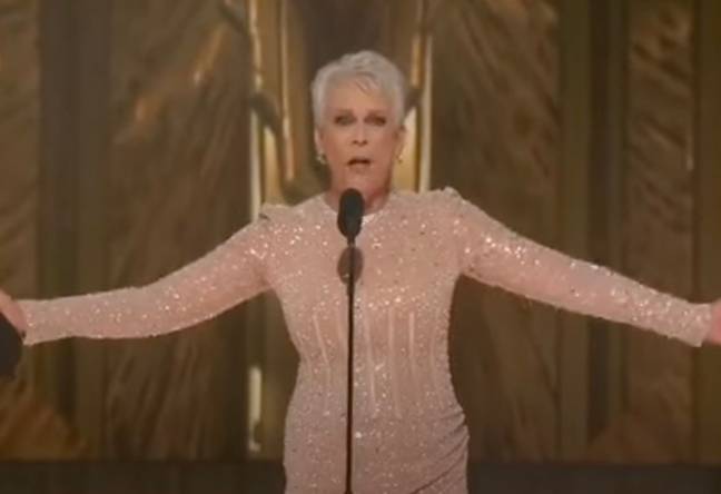 Jamie Lee Curtis won the Oscar for Best Supporting Actress. Credit: ABC