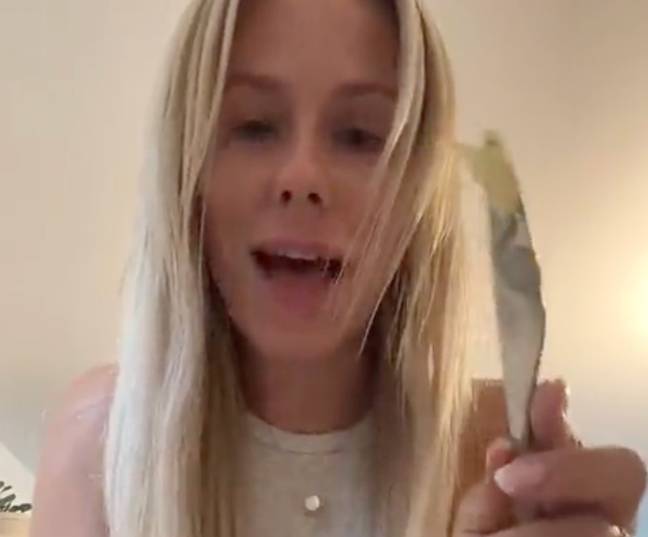 Amanda was baffled over the use of butter. Credit: TikTok / @americanfille