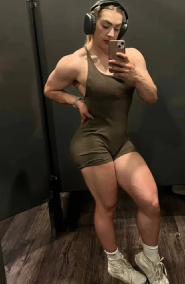 Content creator Eryn diZerega (@eryn.fitness) has slammed the 'disrespectful' gym owner who said her workout clothes were inappropriate. Credit: TikTok/@eryn.fitness