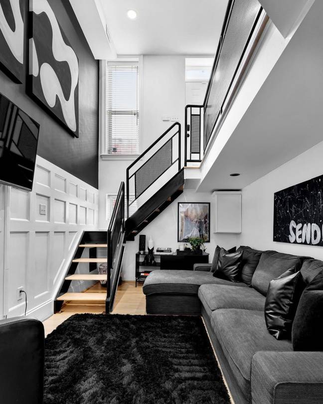 Vee styled the whole home black.  Credit: Instagram/@herblackhome