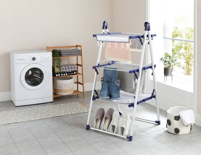 The heated airer is one of Aldi's Specialbuys (Credit: Aldi)