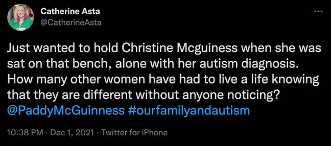 People were so moved by Christine's reaction to her diagnosis (Credit: Twitter)