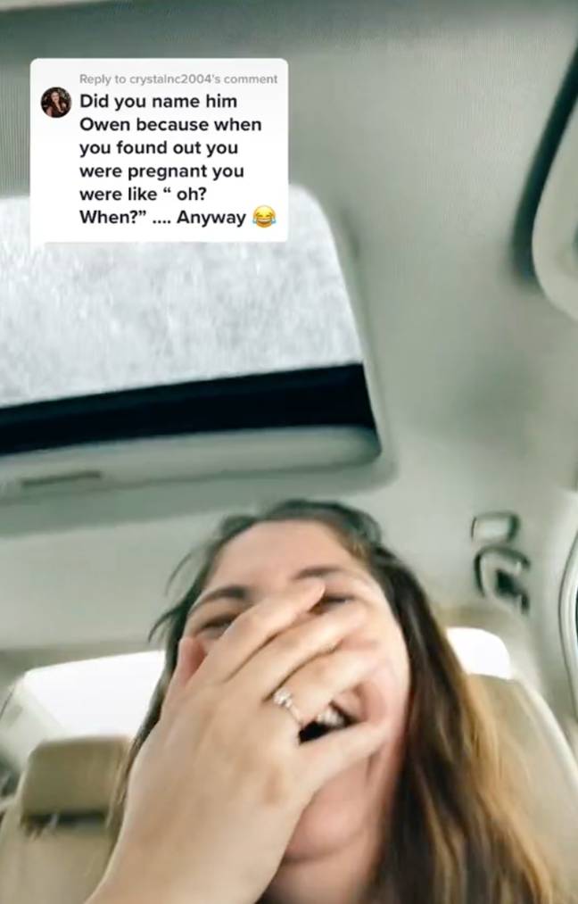 Viewers couldn't help but make light of the situation. (Credit: TikTok/@teaganbrill)