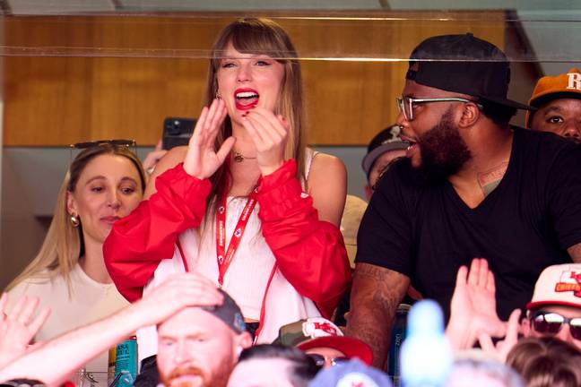 Taylor Swift was seen cheering on the Kansas City Chiefs. Credit: Cooper Neill/Getty Images