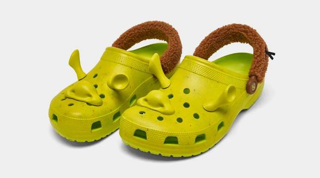 The limited edition Shrek Crocs. Credit: Crocs 