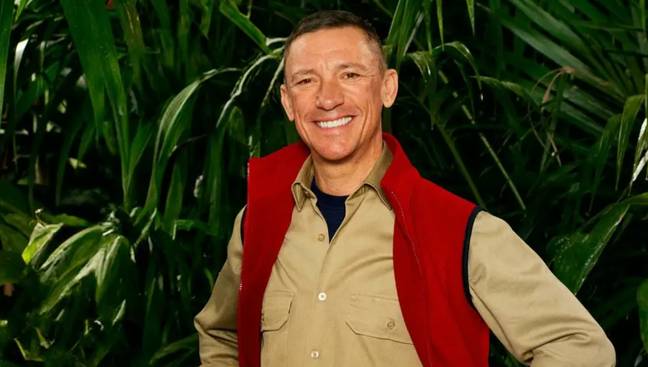 Italian jockey, Frankie Dettori, was the first contestant to be voted of I'm A Celebrity. Credit: ITV