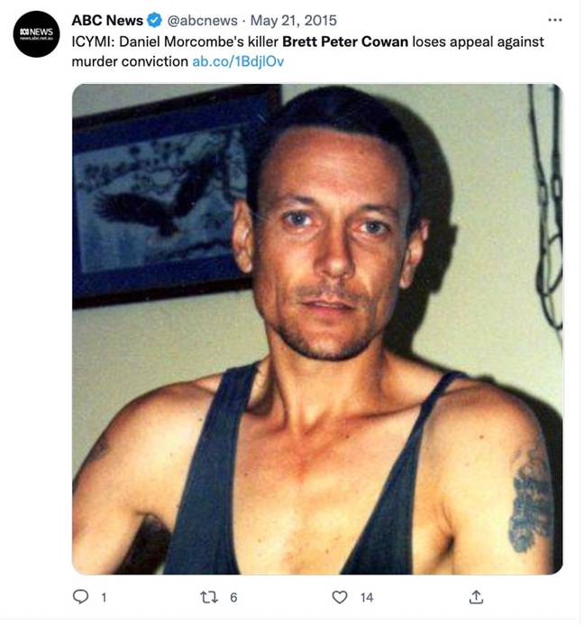 The murderer lost an appeal against his conviction back in 2015. Credit: Twitter/ABC News