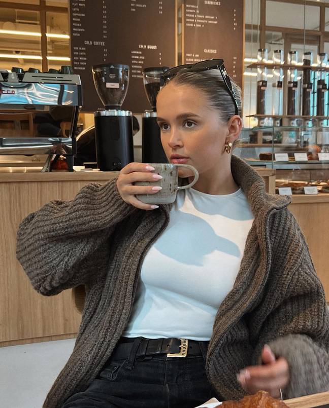 Some people took issue with the former Love Island star commenting on getting an 'overpriced' coffee. Credit: Instagram/@mollymae