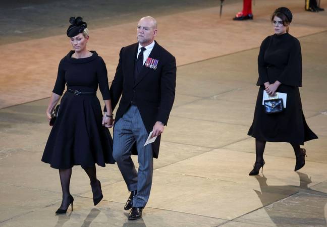Zara and Mike Tindall also held hands. Credit: PA Images/Alamy Stock Photo.