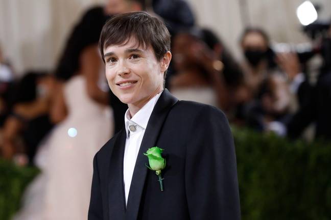 Elliot Page at the 2021 Met Gala (Credit: Alamy)