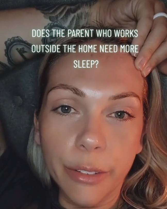The mum thinks that going to work is a lot easier. Credit: @imperfectalignment/ TikTok