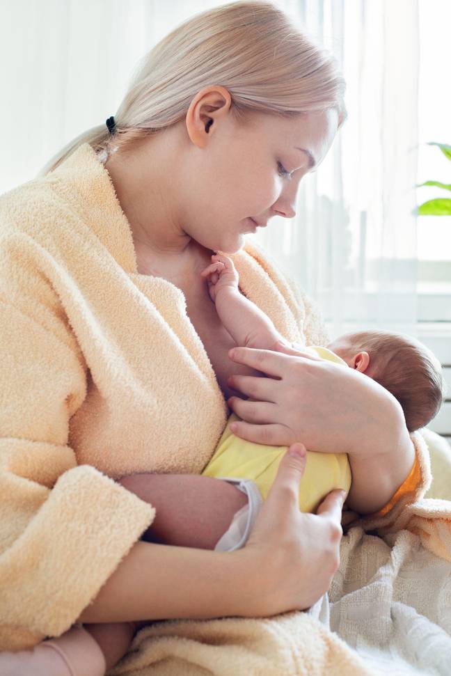 Stock photo of mum breastfeeding. Credit: Olena Mykhaylova RF / Alamy Stock Photo