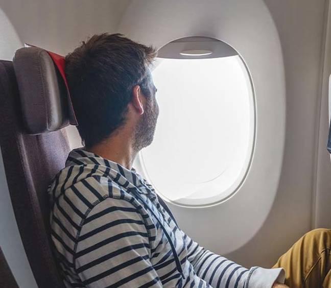 The man loved his window seat and didn't want to move when asked. Credit: ADDICTIVE STOCK CREATIVES