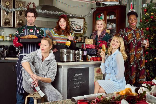 Motherland is back for a special festive episode. Credit: BBC