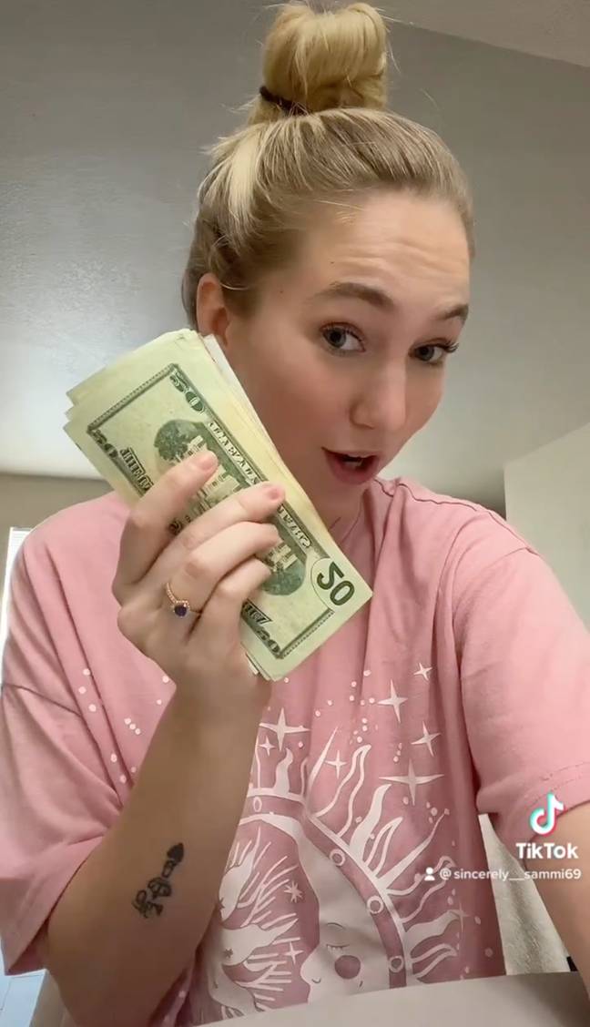 Sammi got $300 for cleaning the first out of five houses. Credit: Instagram/sincerely__sammi