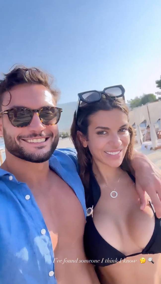 The former Love Island winners are back together. Credit: @davidesancli/Instagram