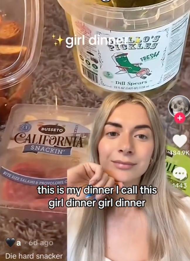 Nutritionist Kathrine Kofoed explained why girl dinners might be so good. Credit: TikTok/@kathrinekofoed