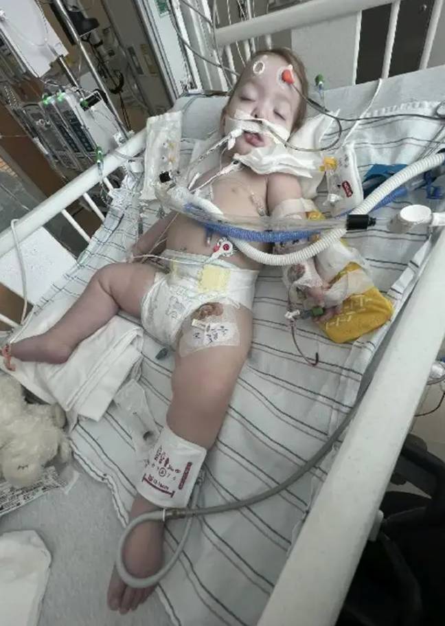 The little one was in hospital for three weeks. Credit: Carmen Bremiller via FOX News