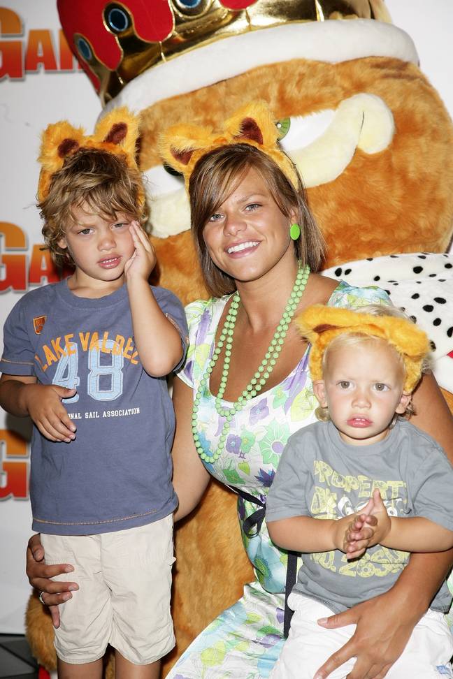 Jade Goody with her two sons, Bobby and Freddie. Credit: Claire Greenway/Getty Images