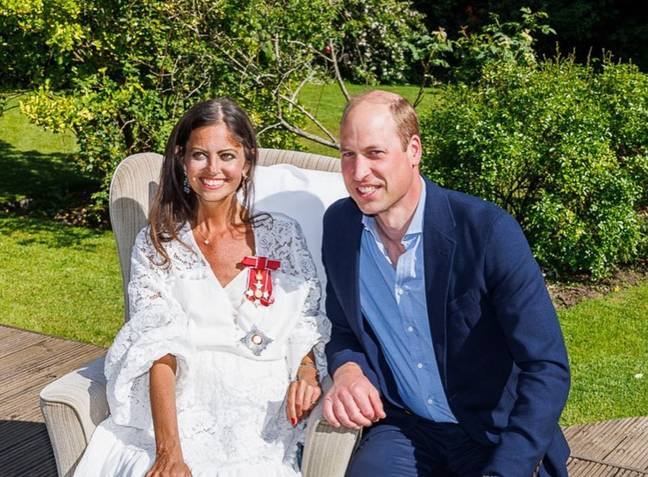 Deborah was made a Dame by Prince William in May 2022. Credit: Instagram/@bowelbabe