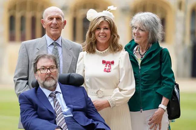 Derek was able to be with his wife as she received her MBE earlier this year. Credit: Pool/Getty Images