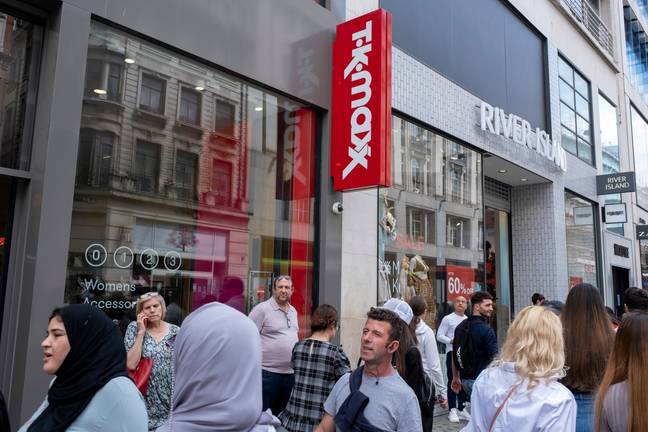 TK Maxx has codes on its labels. Credit: Mike Kemp/In Pictures via Getty Images