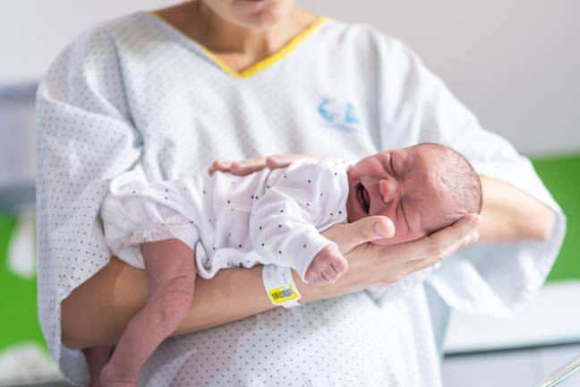 The Colic Hold can be used to help soothe crying babies. (Credit: Alamy)