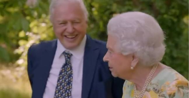 The sweet interaction is a favourite among those mourning the Queen. Credit: ITV