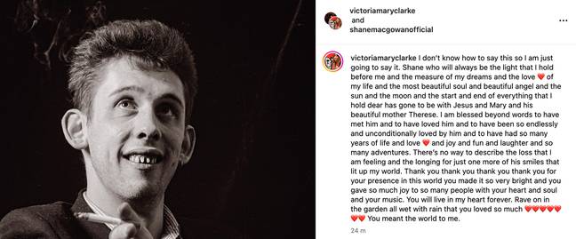 Victoria posted a tribute to her husband. Credit: Instagram/@victoriamaryclarke