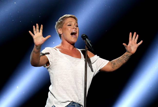 Fans rushed to support Pink. Credit:  Associated Press / Alamy Stock Photo