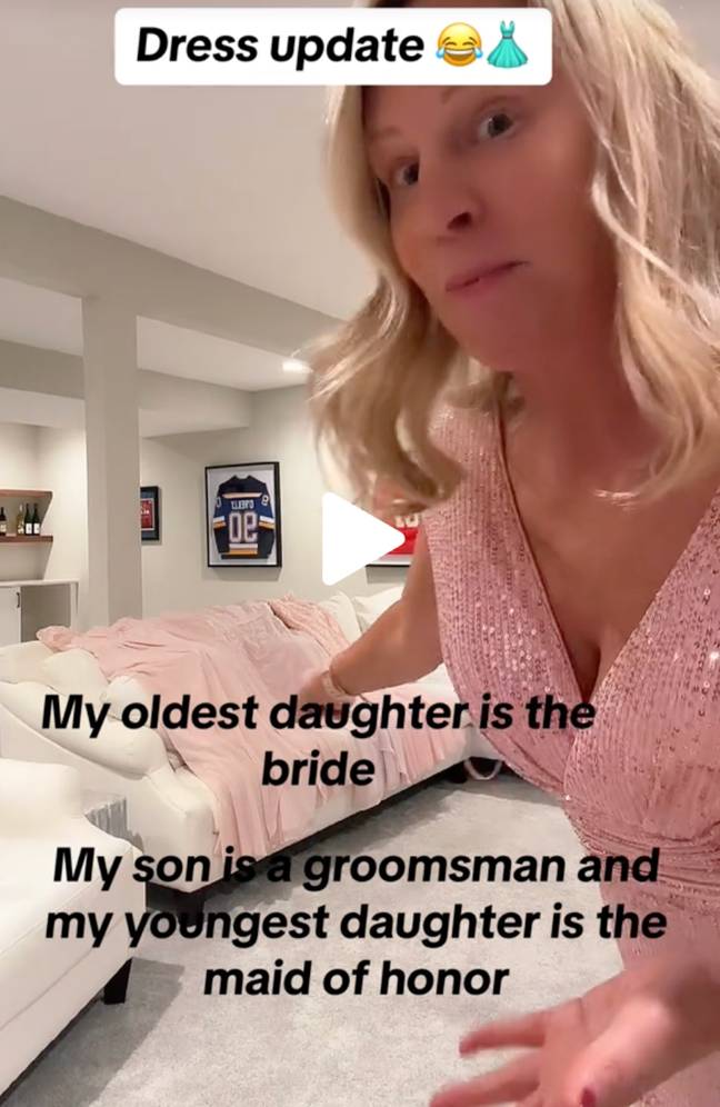 Stacey went on to claim that none of the dresses were actually white. Credit: TikTok/@staceydsellshomes