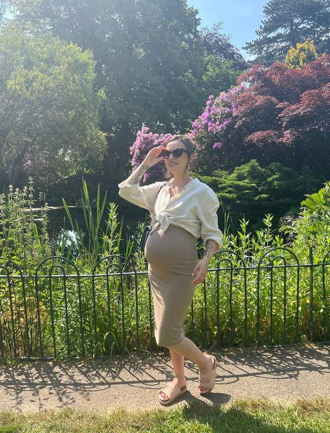 The X Factor star announced she was expecting her second child back in April. Credit: Instagram/@cherlloyd
