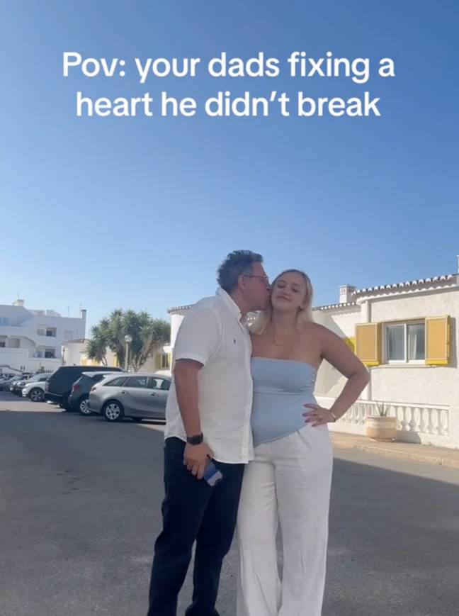 Emma and her dad are in holiday in Portugal. Credit: TikTok/ @emmadipalmaa