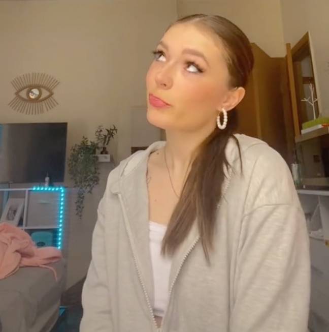 The TikTok user used a thoughtful way of exposing her bf (Credit: TikTok - naytaleeuh)