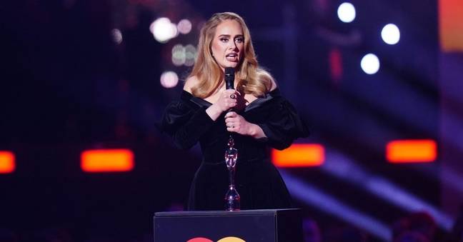 Adele stunned at the BRIT Awards. (Credit: Alamy)