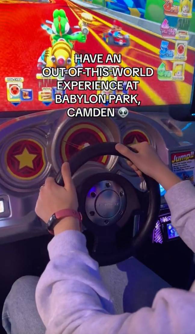 You can also play loads of arcade games. Credit: TikTok/@babylonparkldn