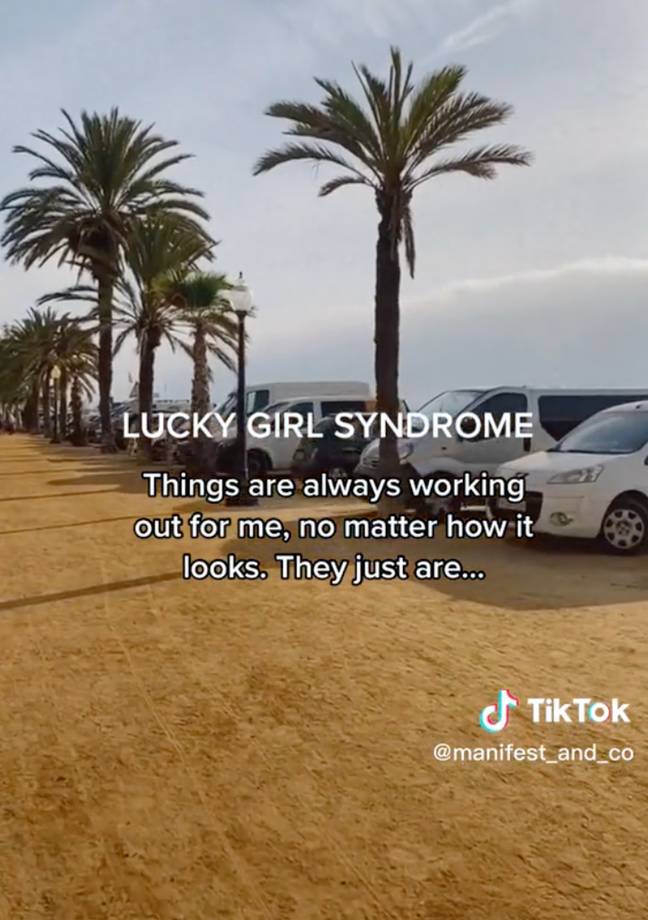 The 'lucky girl' syndrome is a viral sensation. Credit: TikTok / @manifest_and_co