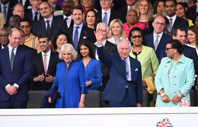 A number of Royal Family members watched the coronation concert. Credit: Associated Press / Alamy Stock Photo